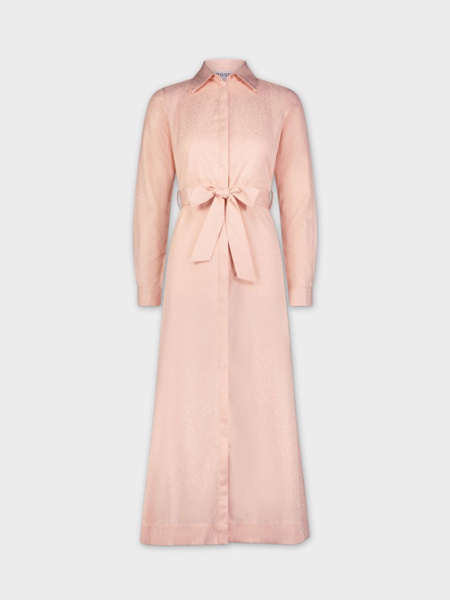 Best Basic Belted A-Line Dress-Blush Dresses