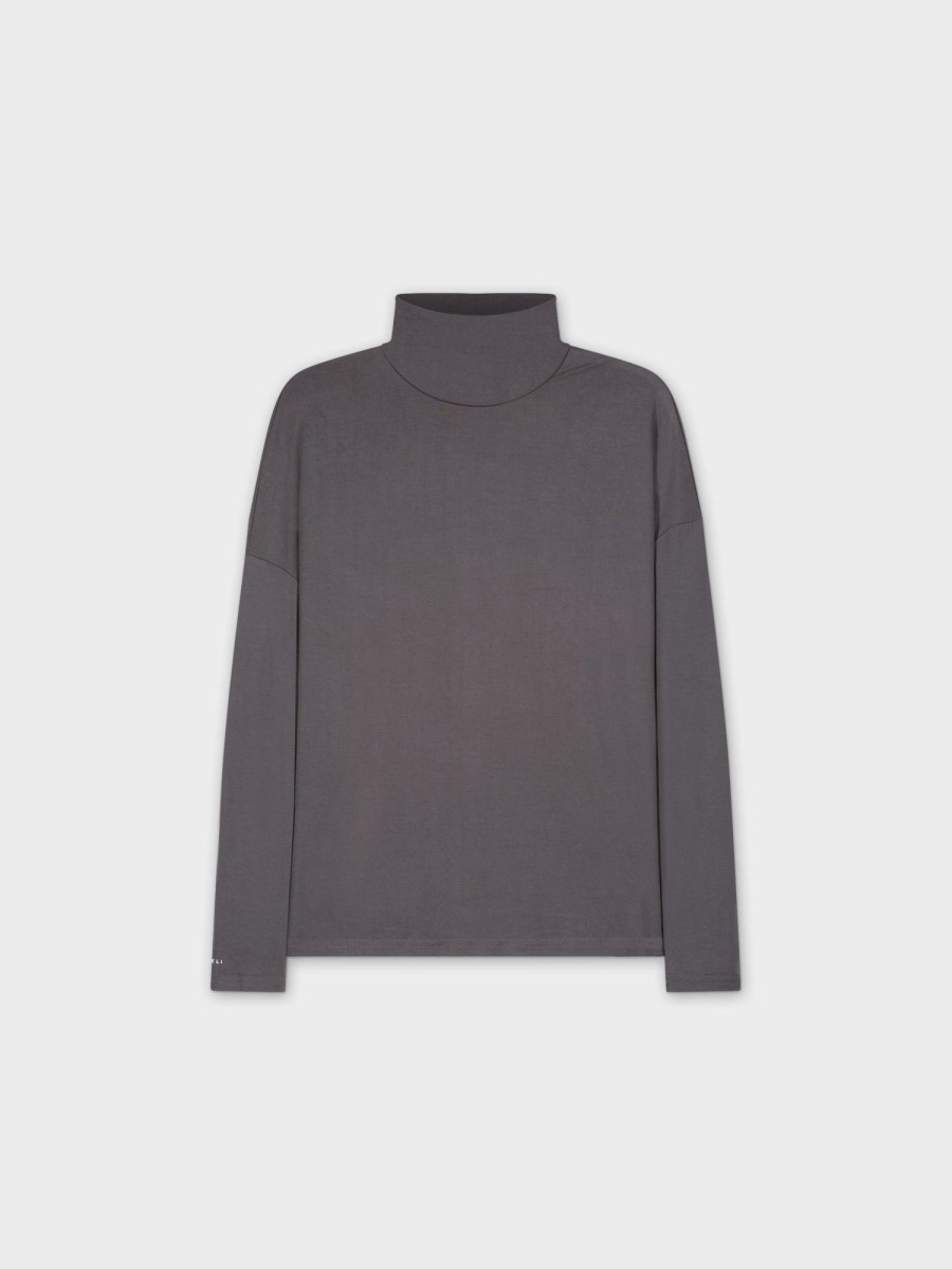 Online Swing Turtleneck-Charcoal Grey Sets