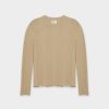 Wholesale Wide Ribbed Sweater-Tan Tops