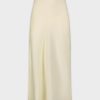 Online Satin Slip Skirt-Cream Skirts