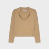 Clearance Lightweight Blazer-Tan Tops