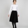 Online Pleated Skirt 24"-Black Skirts