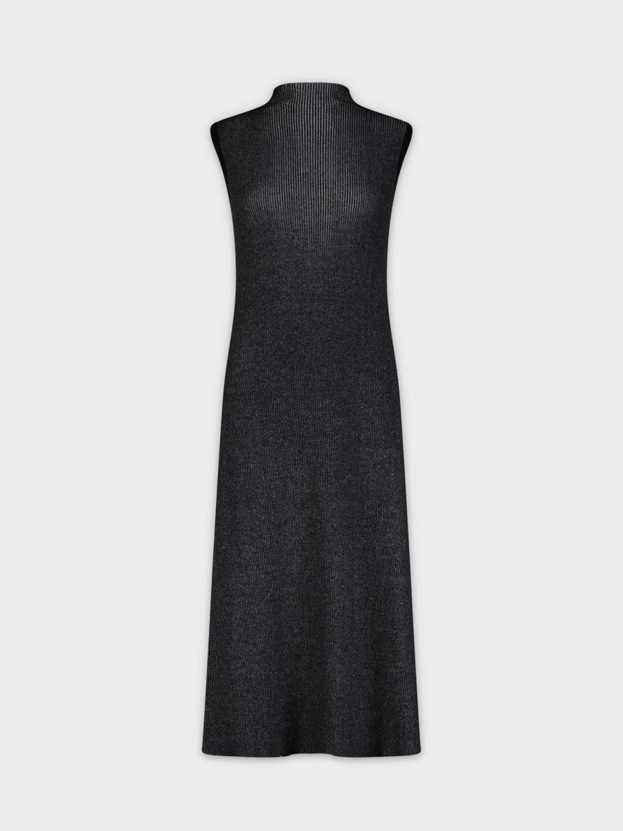 Online Two Tone Layering Dress-Black/Grey Sets