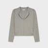 Clearance Lightweight Blazer-Sage Tops