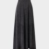 Best Washed T-Shirt Trumpet Skirt-Black Skirts