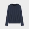 Wholesale Ribbed High V Bomber-Navy Tees