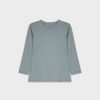 Clearance Basic High V Tee 3Q-Light Blue Tees