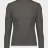 Hot Ribbed Turtleneck-Charcoal Grey Tops