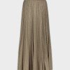 New Covered Band Pleated Skirt 37"-Diamond Design Skirts