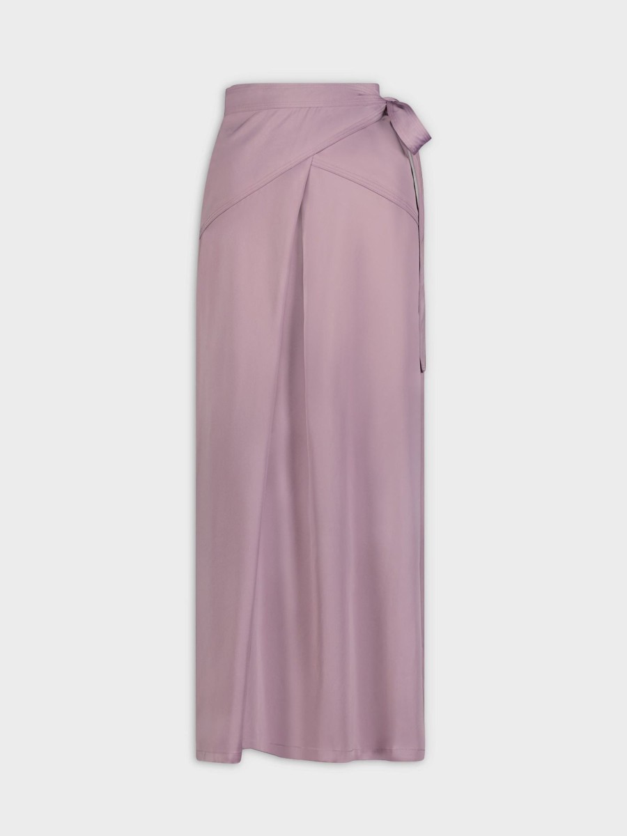 Best Satin Wrap Skirt-Lavender Sets