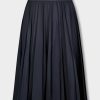 Clearance Pleated Skirt 27"-Navy Skirts