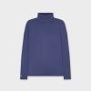 Best Swing Turtleneck-Navy Tops