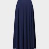 New Yolk Pleated Skirt 37"-Navy Skirts