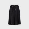 New Drawstring Velour Skirt 25"-Black Teen Skirts