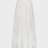 Hot Trumpet Flare Skirt-White Skirts