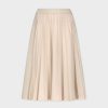 Hot Pleated Skirt 26"-Light Tan Skirts