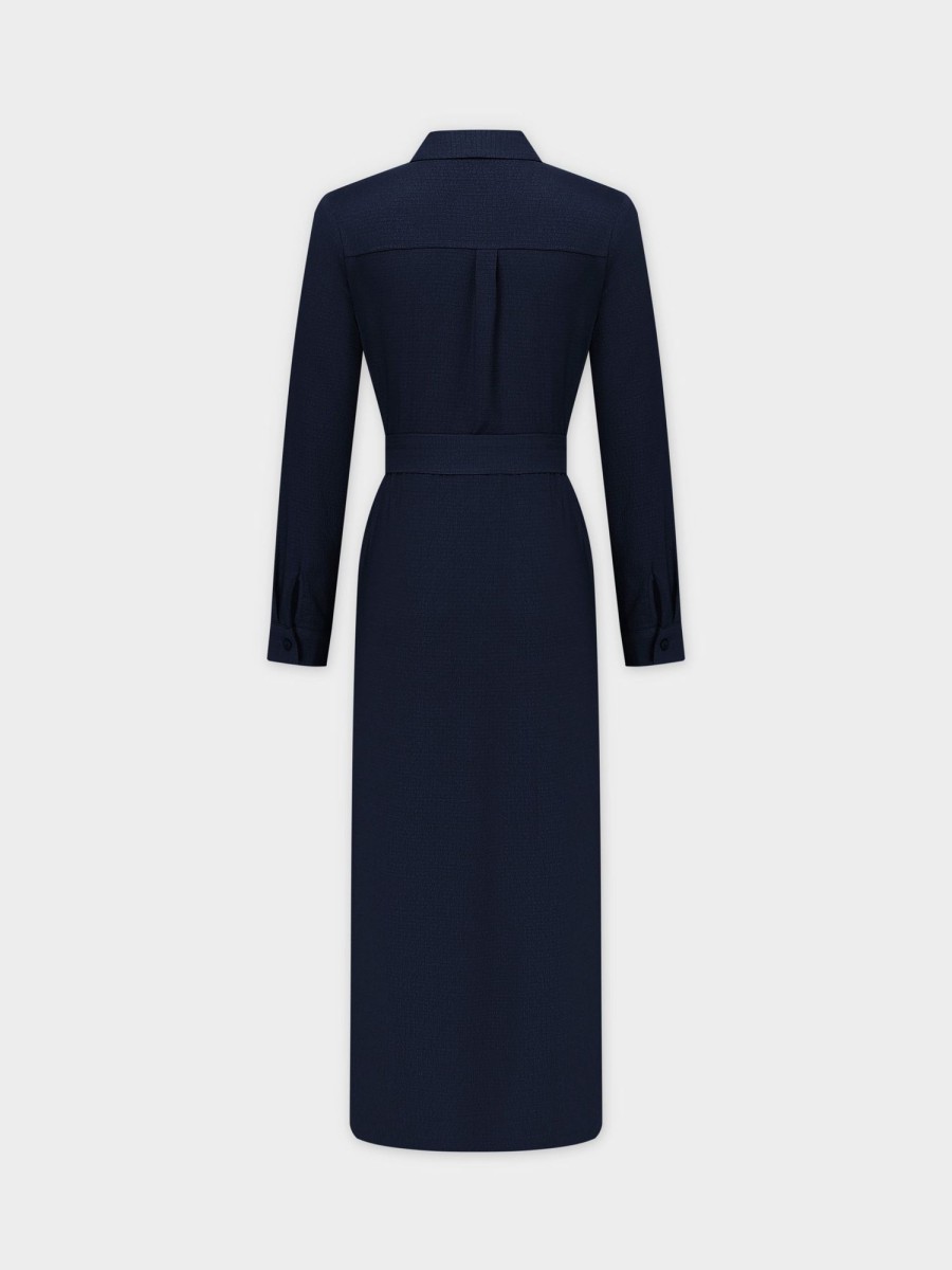 Online The Monday Dress-Navy Pebble Dresses