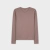 Best Basic High V Tee Ls-Dusty Mauve Tees