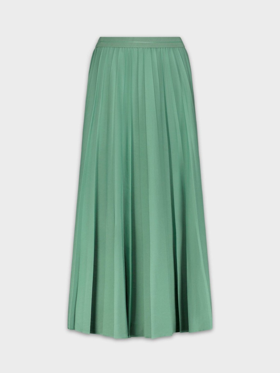 Wholesale Pleated Skirt 37"-Green Skirts