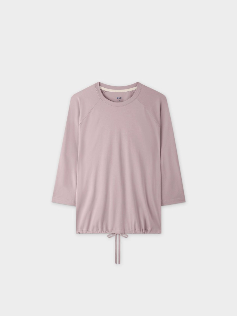 Online Drawstring Tee-Lavender Tees