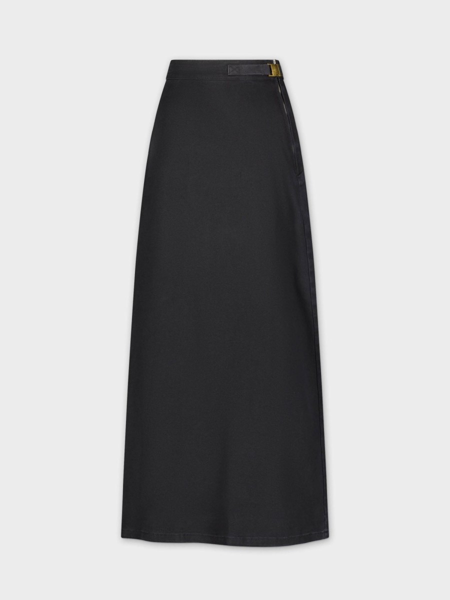 Best Aline Denim Skirt-Black Skirts