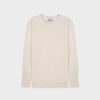 Online Basic Crew Sweater (Ls) - Cream Tops