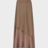 Best Double Layer Skirt-Brown Skirts