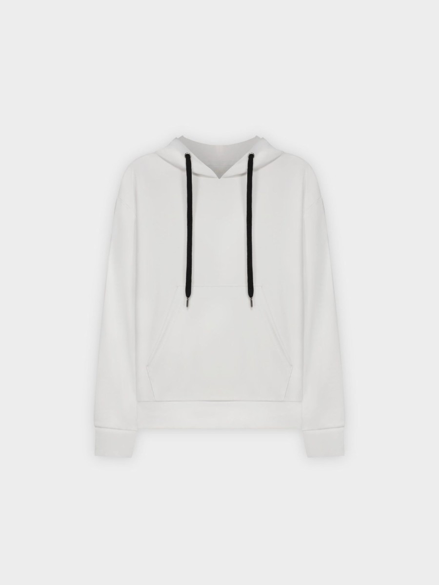 Clearance Teen Hoodie-White Teen Tops