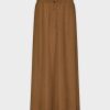 Wholesale Heathered Drawstring Skirt-Brown Sets