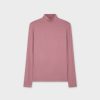 Hot Modal Turtleneck Long Sleeve-Lilac Tops