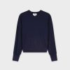 Clearance Octagon Design Sweater-Navy Tops