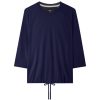 Wholesale Drawstring Tee-Navy Tees