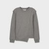 New Side Seam Sweatshirt-Heathered Grey Tops