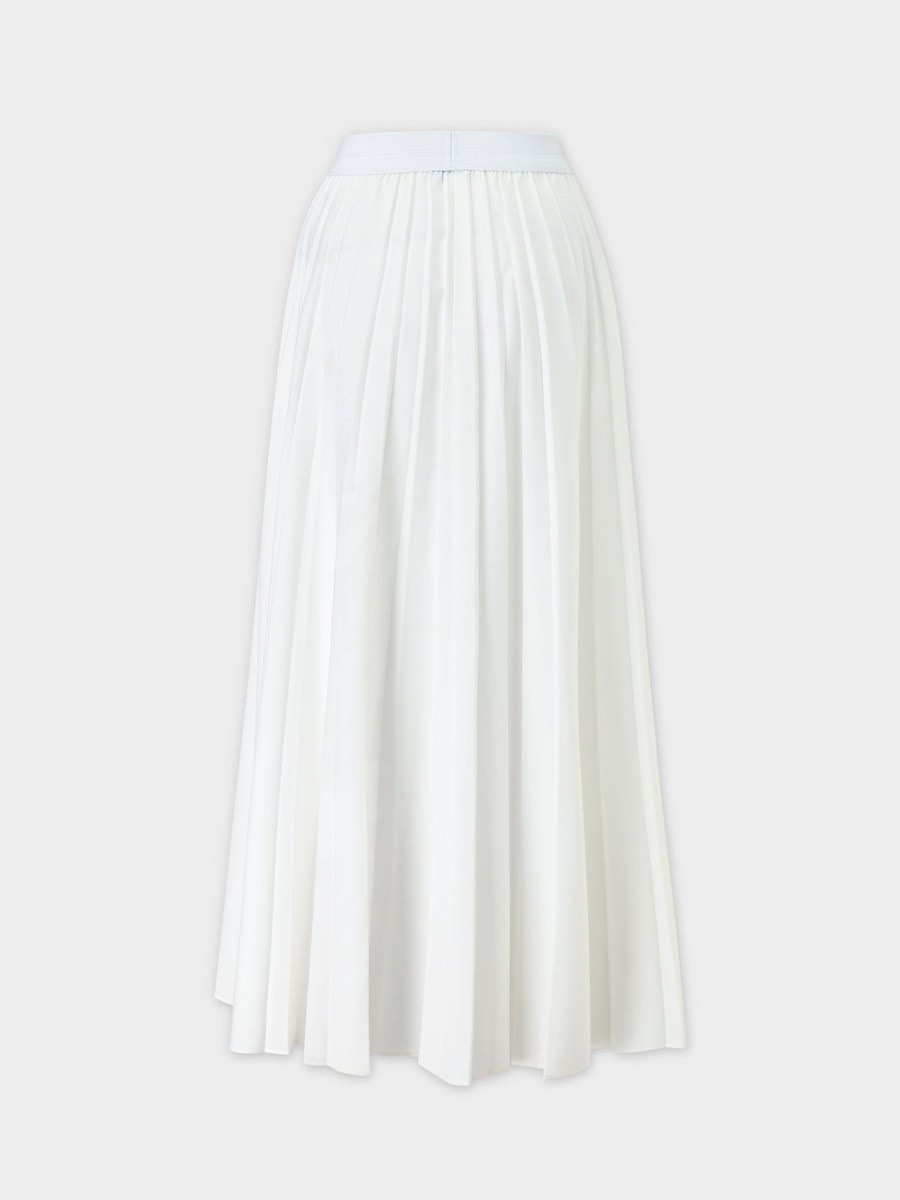 Wholesale Pleated Skirt 37"-Pure White Skirts