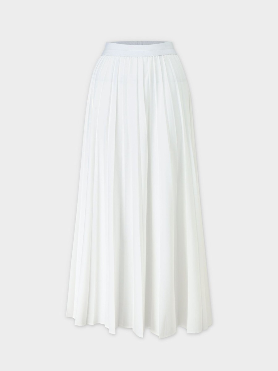 Wholesale Pleated Skirt 37"-Pure White Skirts