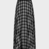 Best Printed Pleated Skirt 35"-B/W Plaid Skirts