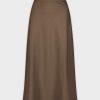 Hot Classic A-Line Skirt-Brown Skirts