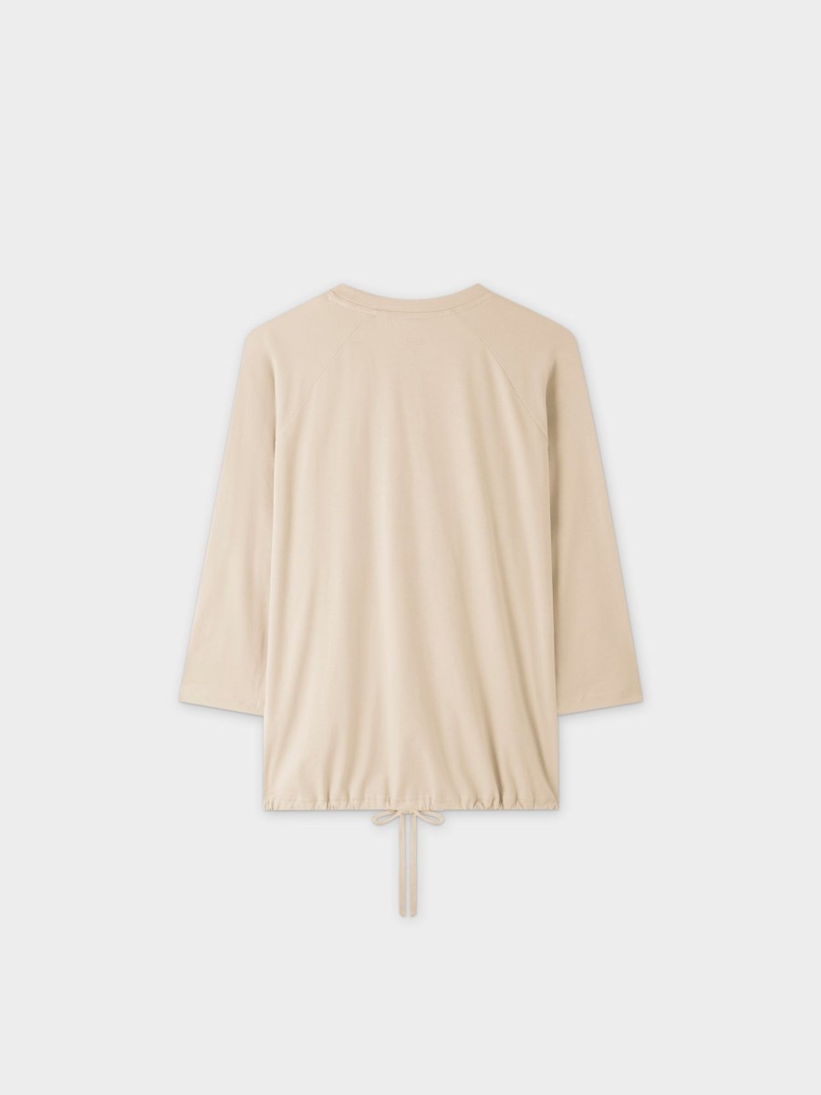 Hot Drawstring Tee-Tan Tees