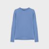 Best Crew Ribbed Dolman-Ocean Blue Tees