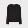 Best Basic High V Tee Ls-Black Tees