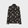 New Floral Turtleneck-B/W Floral Teen Sets