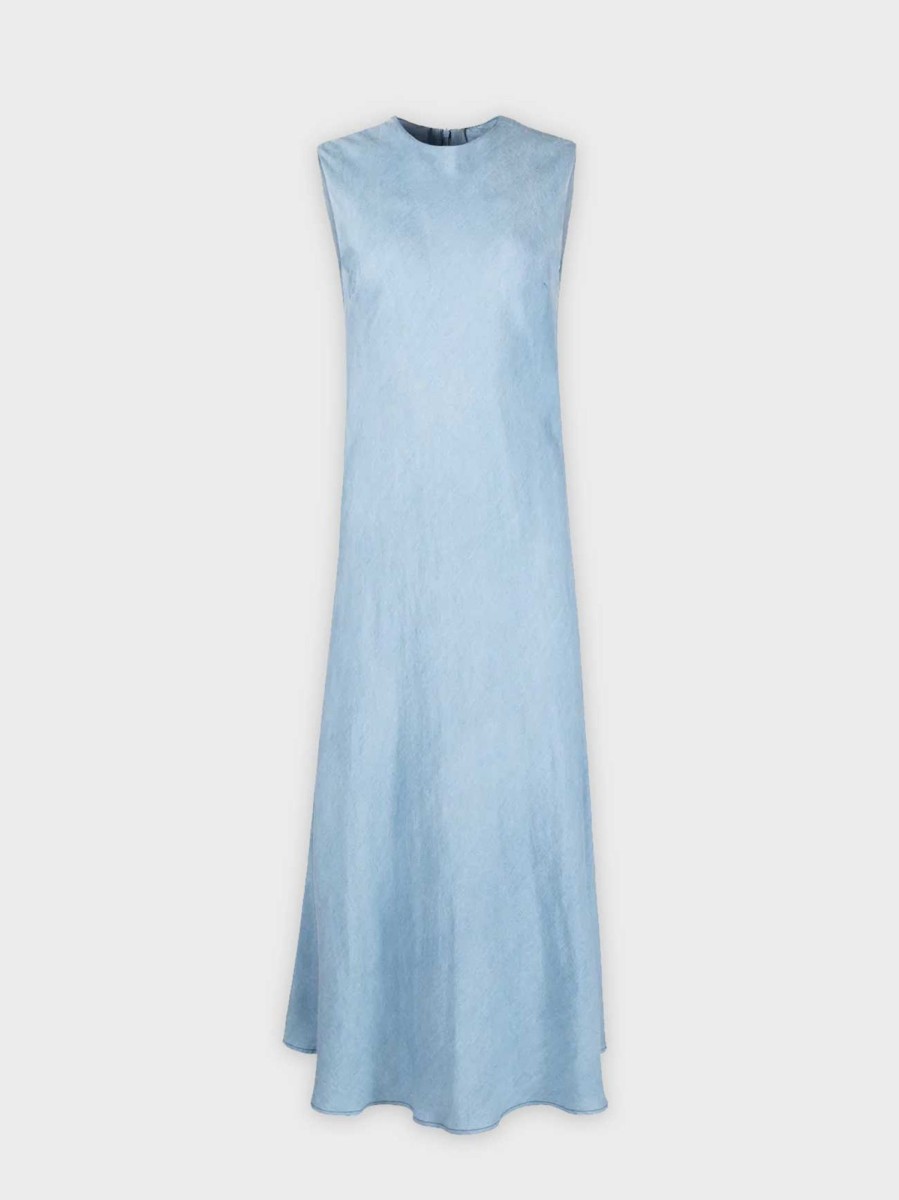 Clearance Denim Slip Dress-Light Denim Dresses