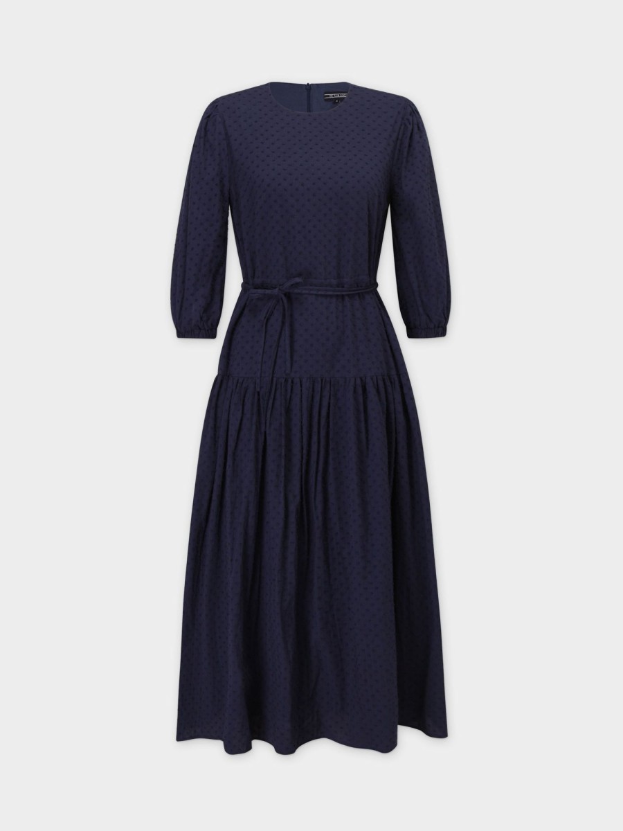 Online Side Pull Dress-Navy Teen Dresses