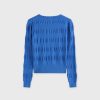 Online Ruched Sweater-Grecian Blue Tops