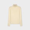 Best Knit Ribbed Turtleneck-Cream Tops