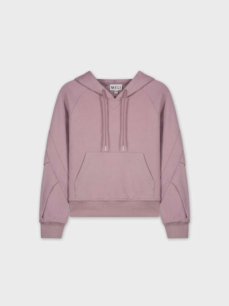 New Hoodie Sweatshirt-Lilac Tops