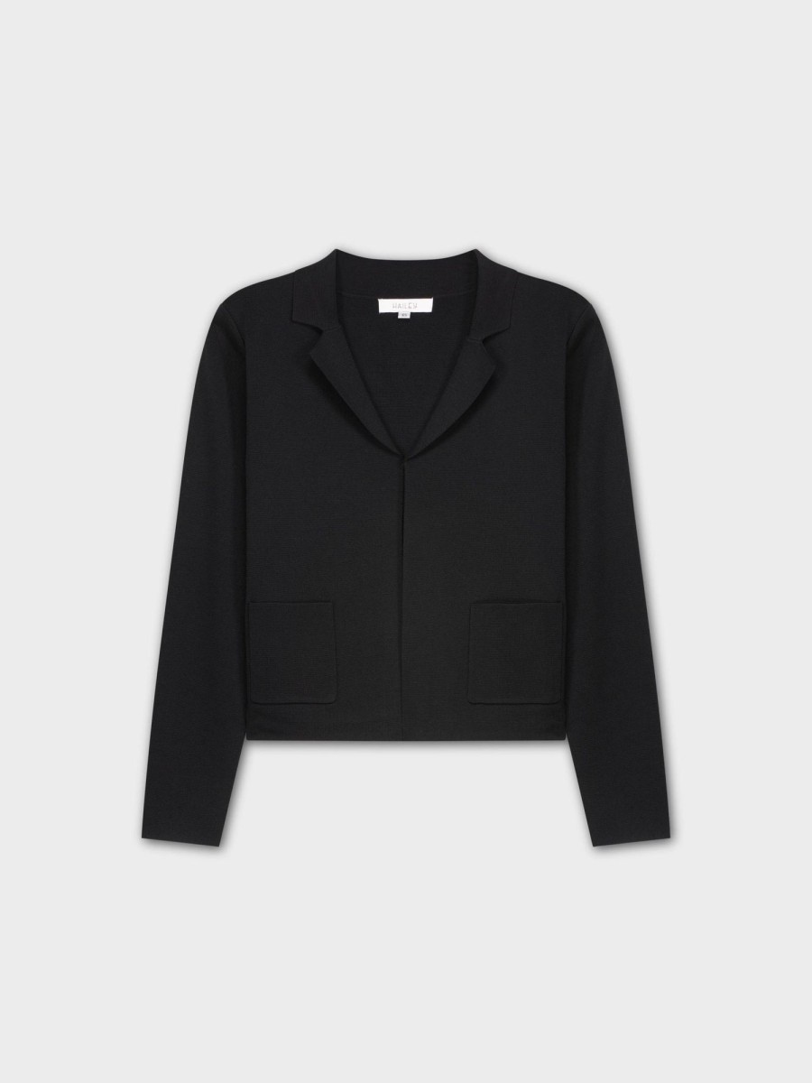 New Lightweight Blazer-Black Tops