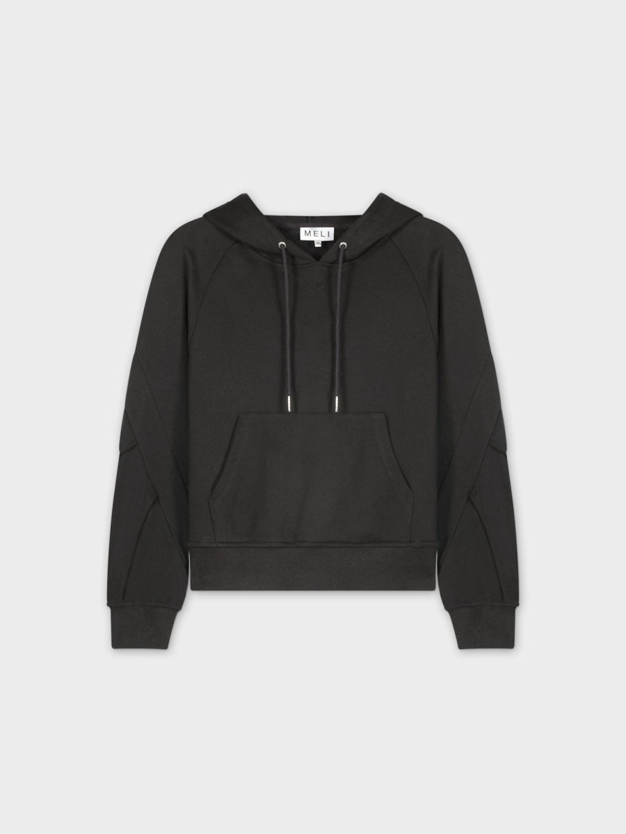 Clearance Hoodie Sweatshirt-Black Tops