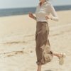 Online Aline Denim Skirt-Taupe Skirts