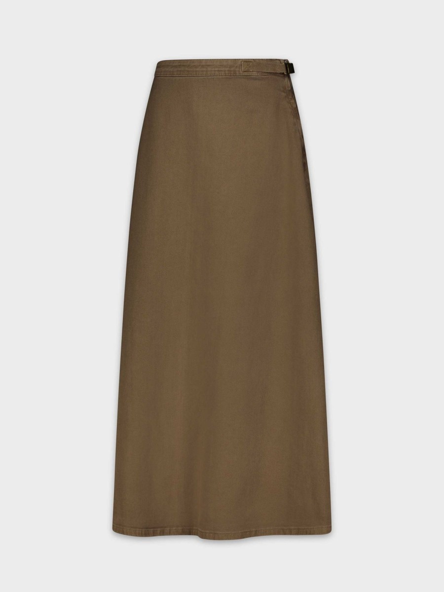 Online Aline Denim Skirt-Taupe Skirts